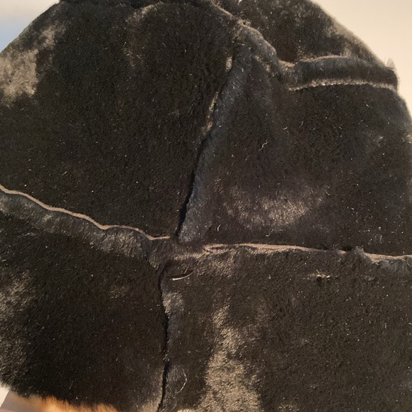 Chas Mackenzie bucket hat sheepskin leather England - Picture 12 of 14